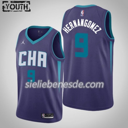 Kinder NBA Charlotte Hornets Trikot Willy Hernangomez 9 Jordan Brand 2019-2020 Statement Edition Swingman